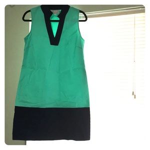 NWOT Sail to Sable M Sea Foam & Navy Dress